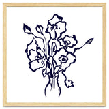 flowers line art thumbnail