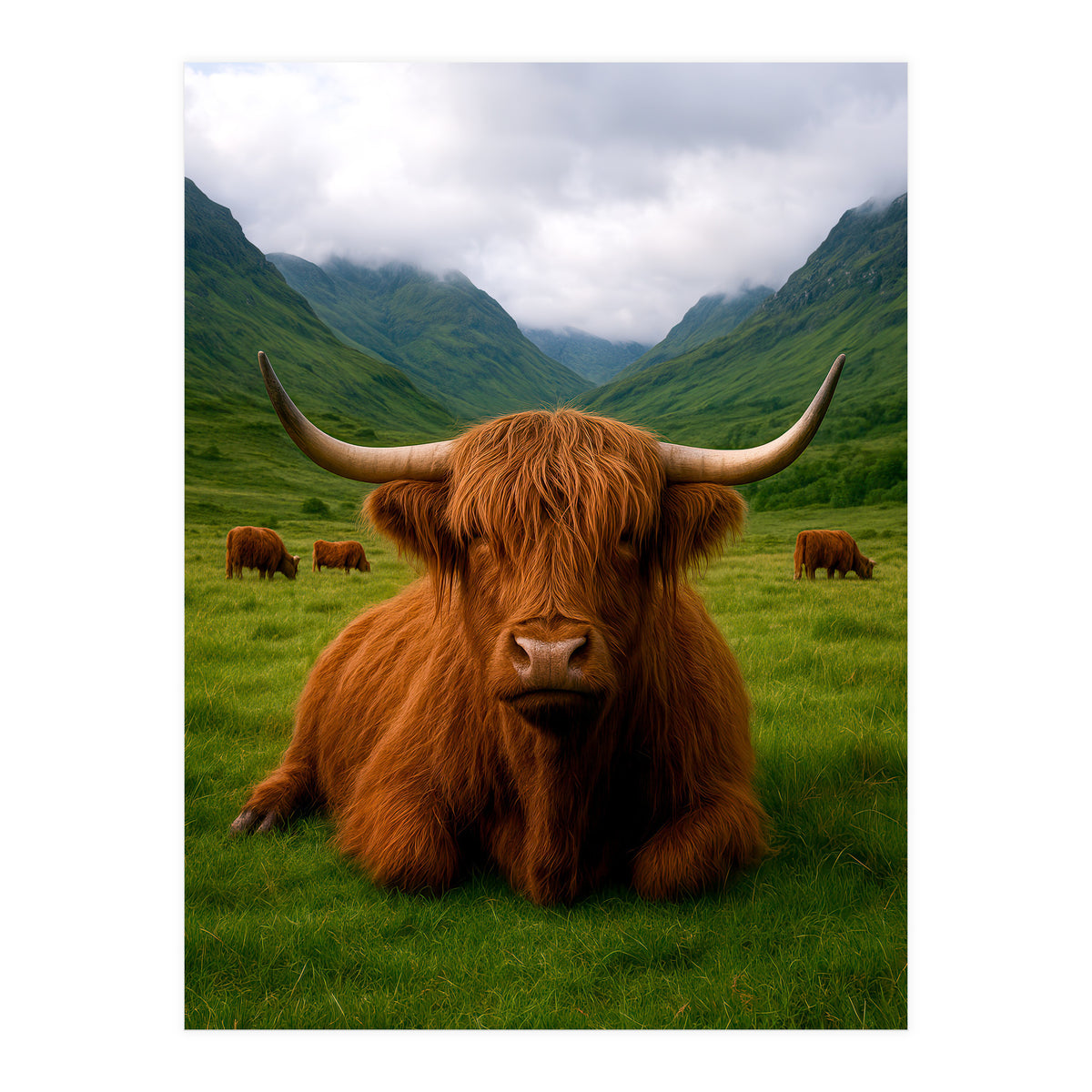 Highland Cow in Scotland (Print Only)
