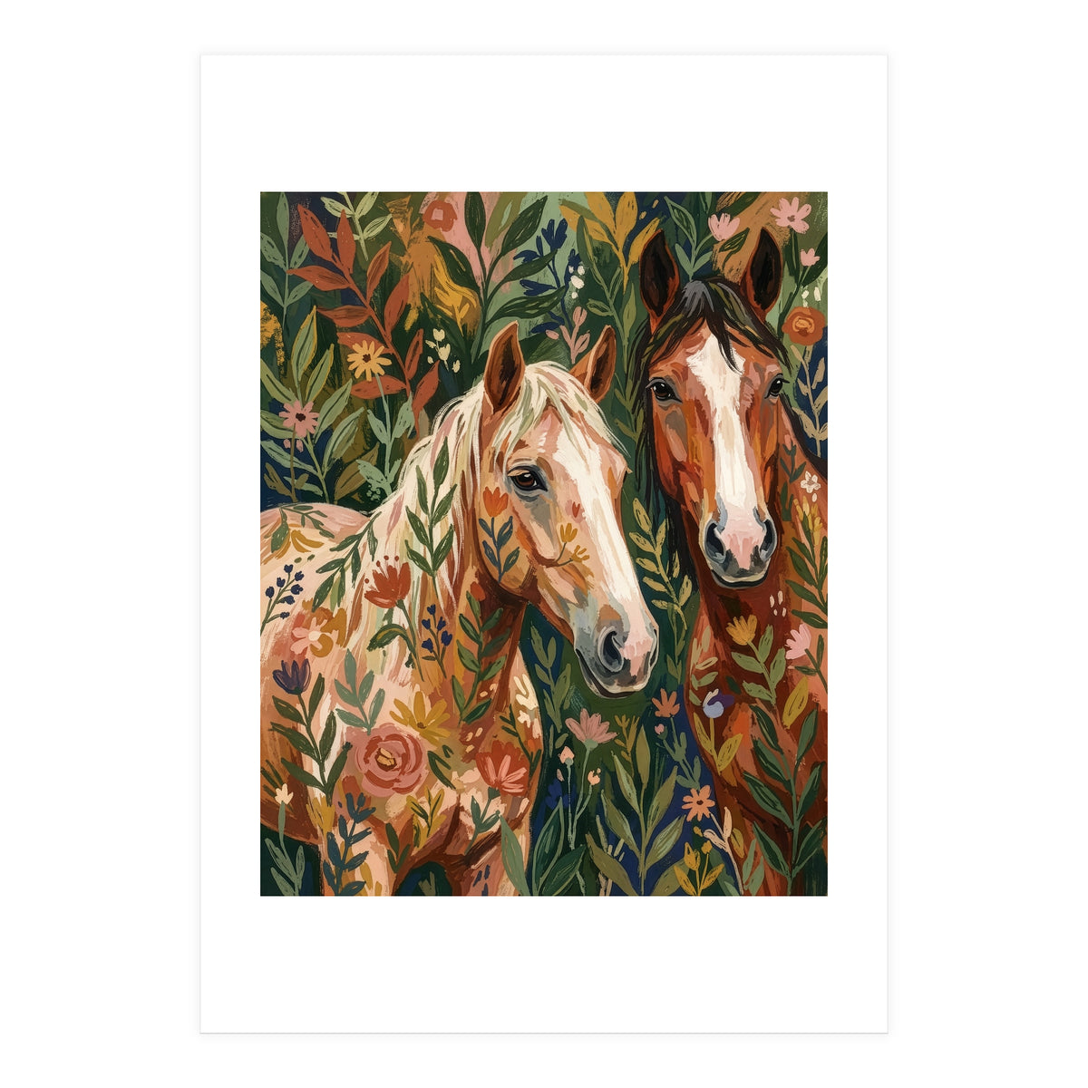 Wildflower Equine Duo (Print Only)