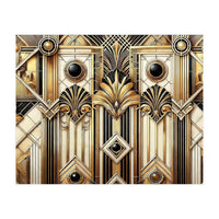 Art Deco Gold Geometric Pattern (Print Only)
