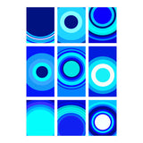 Circles & Rectangles Alt Blue 3 X 3: 1 (Print Only) thumbnail