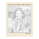 Portret Van Florence Owens Thompson (ascii Art) (Print Only) thumbnail