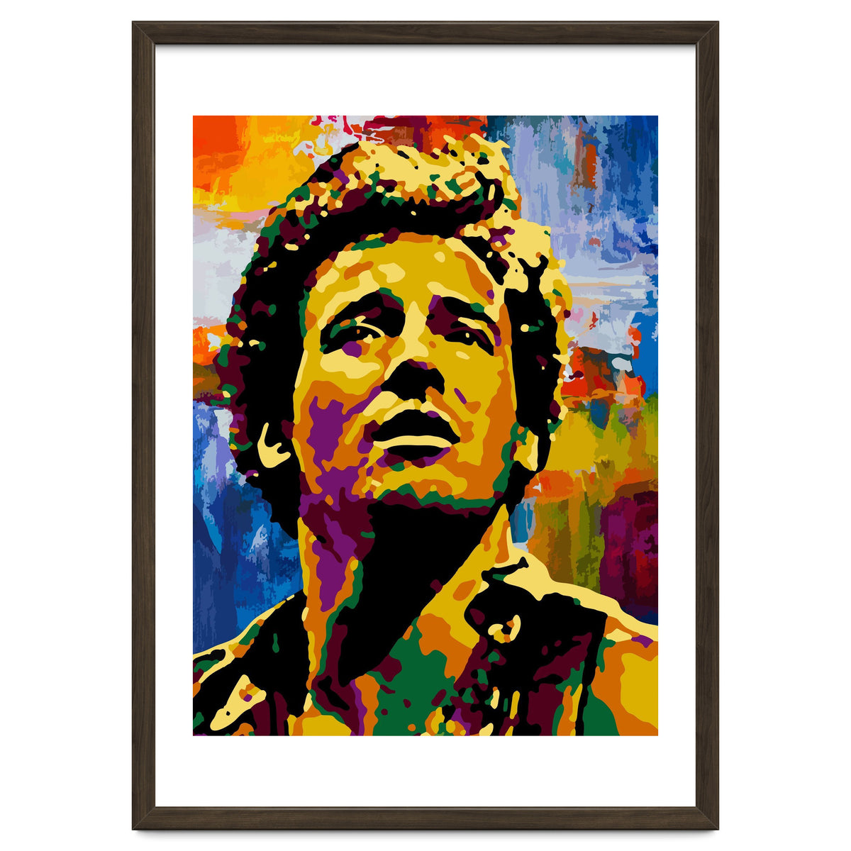 Bruce Springsteen Colorful abstract