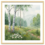 Birch Grove Serenity: A Meadow Wildflower Path thumbnail