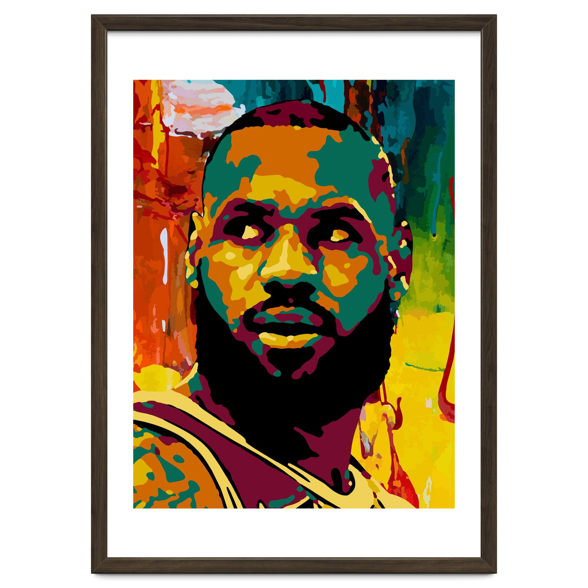 LeBron James Colorful abstract