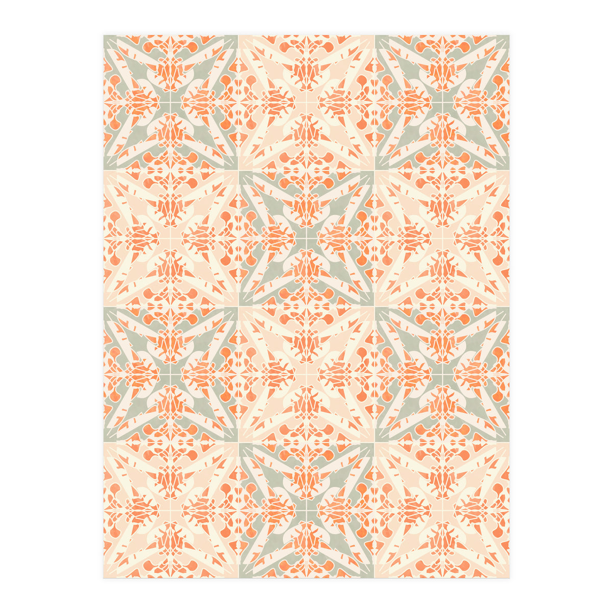 Coral Moth Tiles (Print Only)