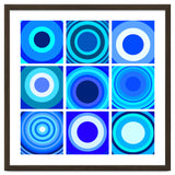 Circles & Rectangles Alt Blue 3 X 3: 4 thumbnail