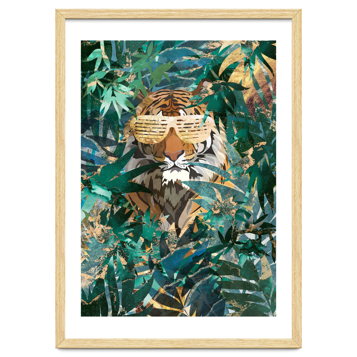 Hip hop tiger in the jungle