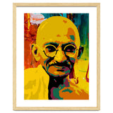 Mahatma Gandhi Colorful Abstract Art thumbnail