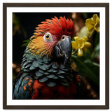 Vibrant Macaw Parrot With Red And Yellow thumbnail