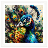 Vibrant Peacock Portrait thumbnail