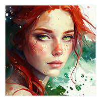 Watercolor Little Mermaid (Print Only)