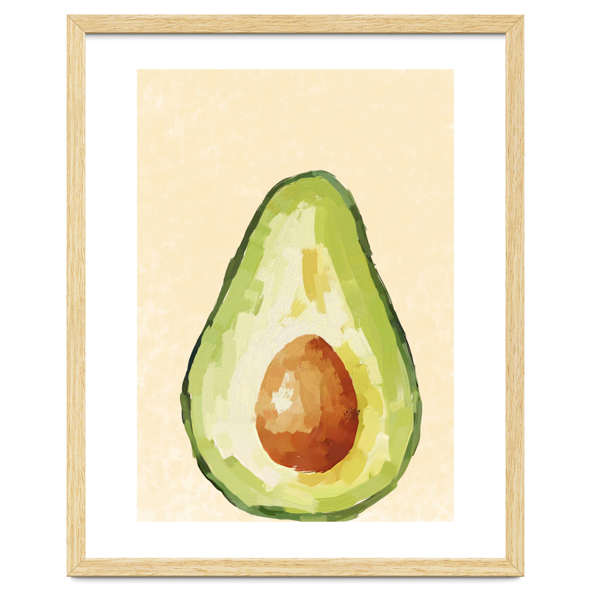 Avocado Half, Fresh Food Kitchen Art