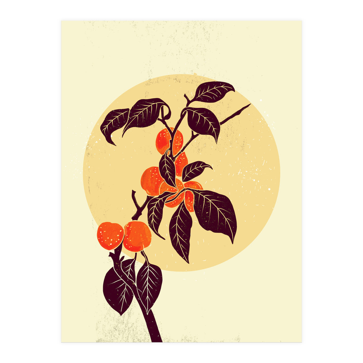 Peach Tree in the moonlight (Print Only)