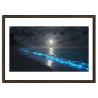 Bioluminescent Moonlit Shore
