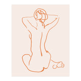 Femina, Abstract Minimal Woman Line Art Sketch, Drawing Feminine Empower Express (Print Only) thumbnail