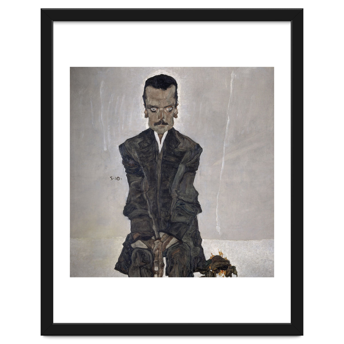 'Portrait of the Publisher Eduard Kosmack', 1910, Oil on canvas. EGON SCHIELE.