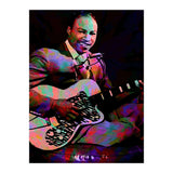 Jimmy Reed American BLues Musician Legend Colorful (Print Only) thumbnail