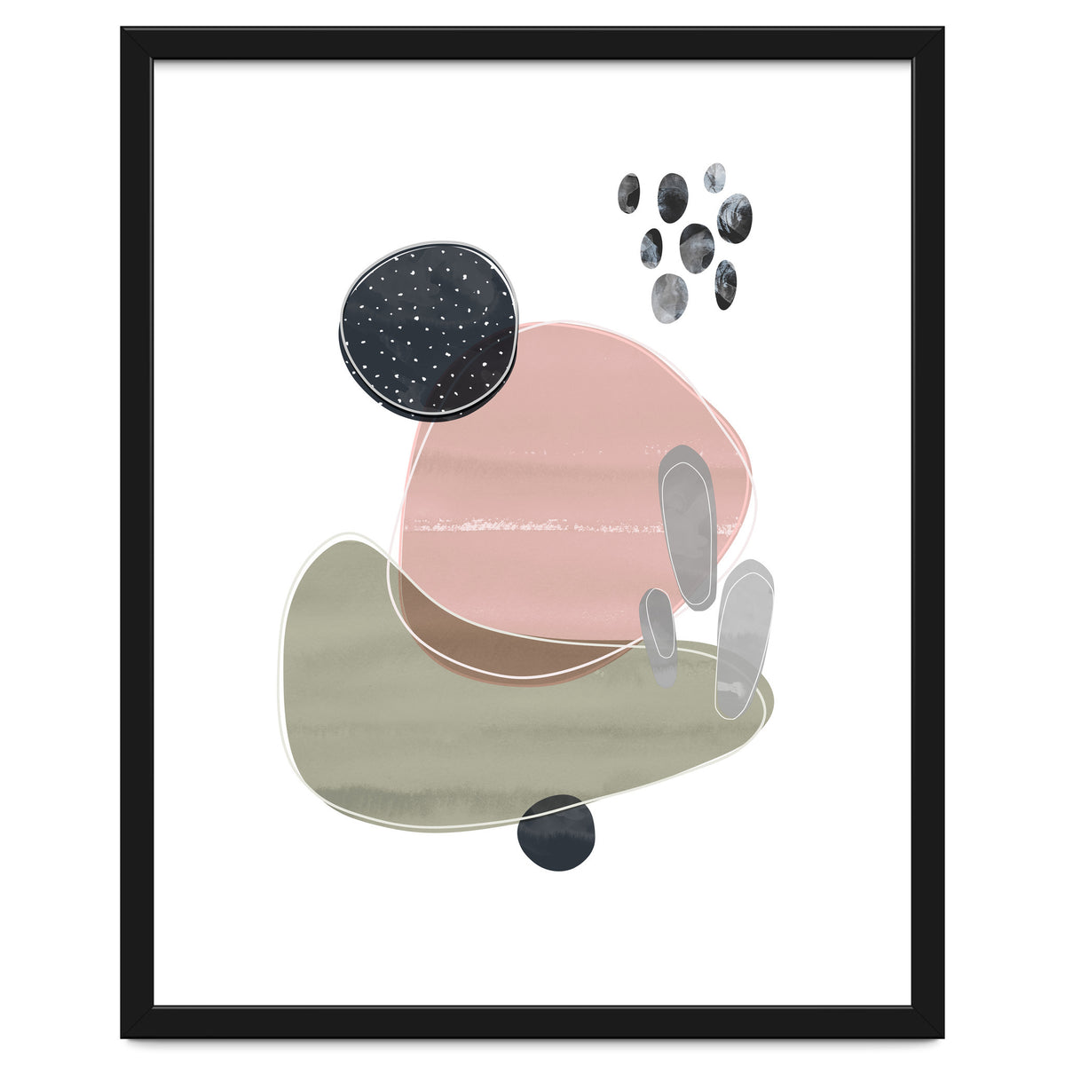 Bold Organic Shapes Pink