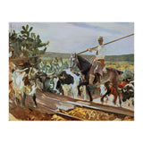 'Andalusia, The Round Up', 1914, Oil on canvas, 358 x 766,5 cm. (Print Only) thumbnail