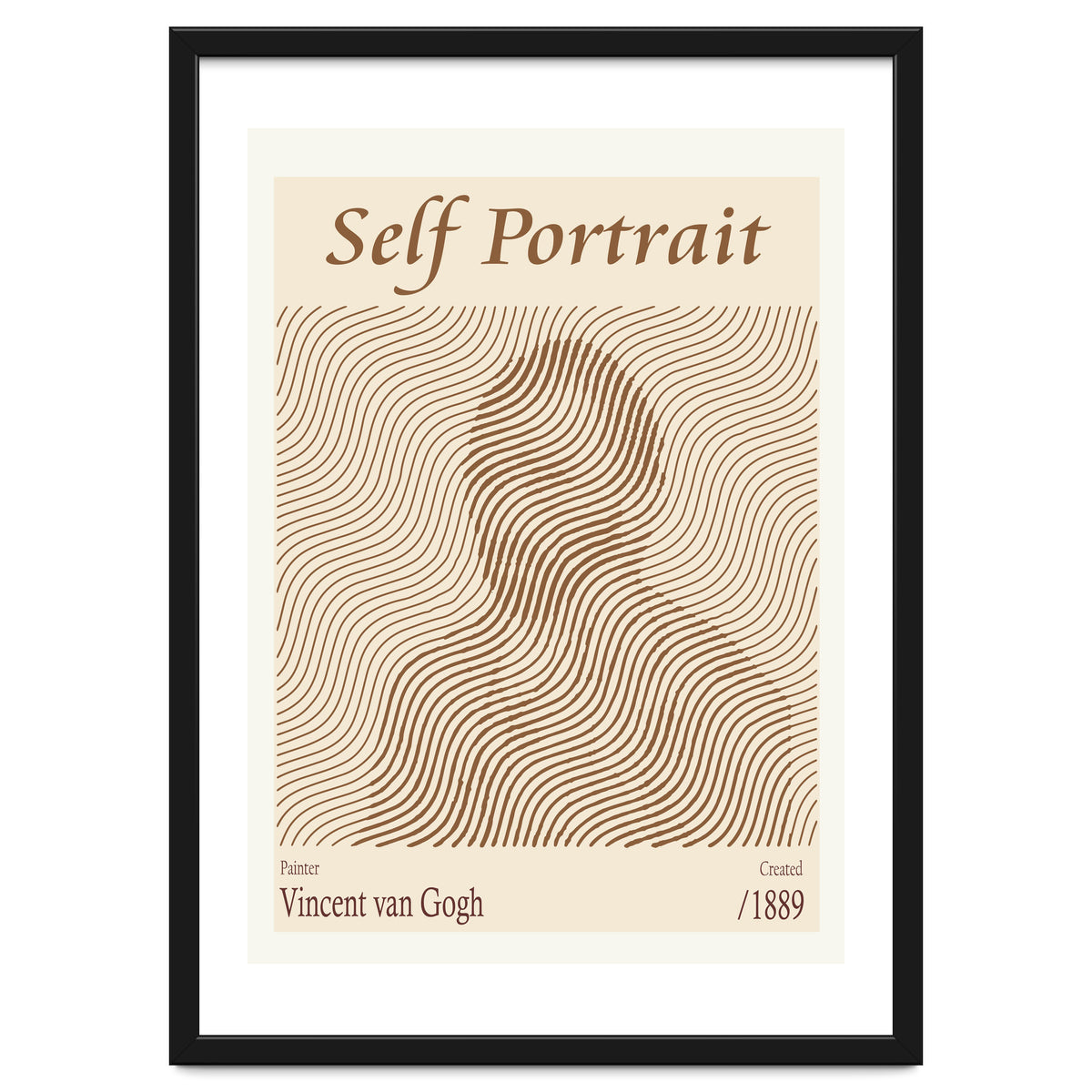 Self Portrait Vincent Van Gogh (1889)