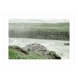 Tourists at the edge of the big river - Iceland  (Print Only) thumbnail