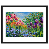 Vibrant Spring Meadow Oil Painting thumbnail