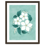 White Flowers On Mint thumbnail