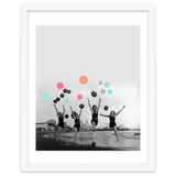 Vintage Women Black & White Photography Balloons Freedom Feminism Women's Rights Individuality thumbnail