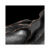 Black & Rose Gold Agate Texture 04  (Print Only) thumbnail