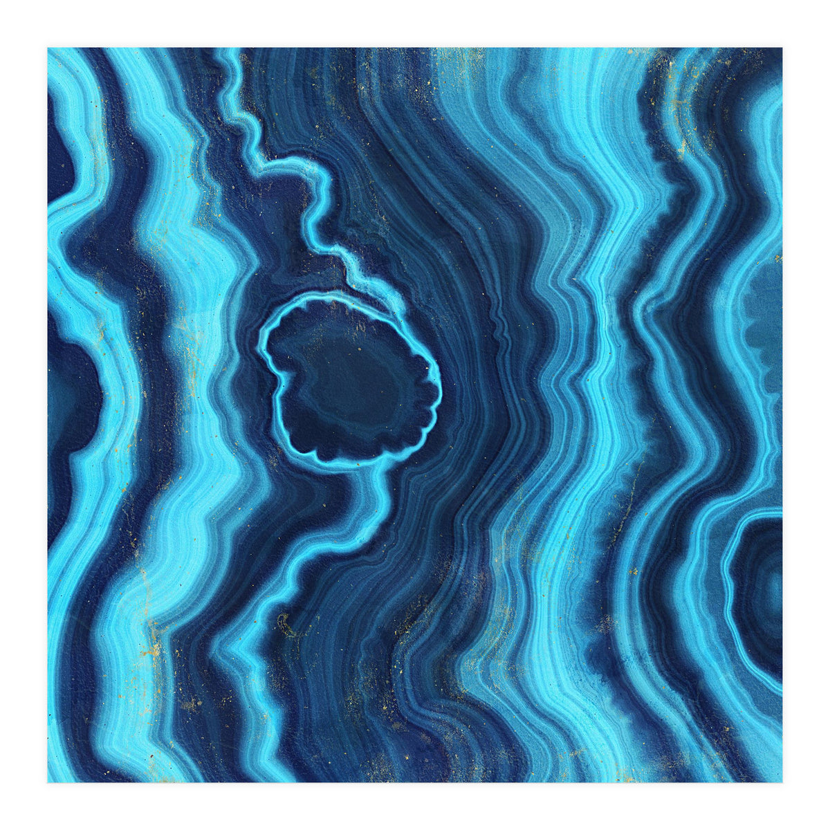 Blue Agate Texture 03 (Print Only)