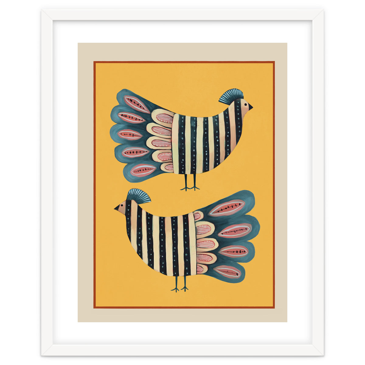 Striped Bird Pair II