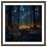 Enchanted Midnight Forest with Glowing Fireflies thumbnail