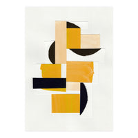 Yellow Abstract Collage (Print Only)