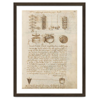 Folio f 85r. Codex Madrid I (Ms. 8937) "Treaty of statics and mechanics", 192 folios with 384 pag...