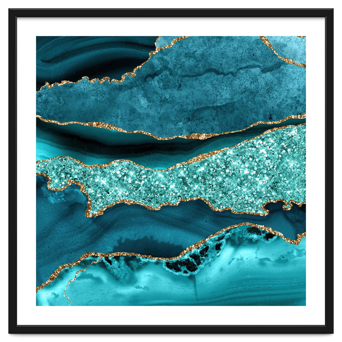 Agate Glitter Ocean Texture 12