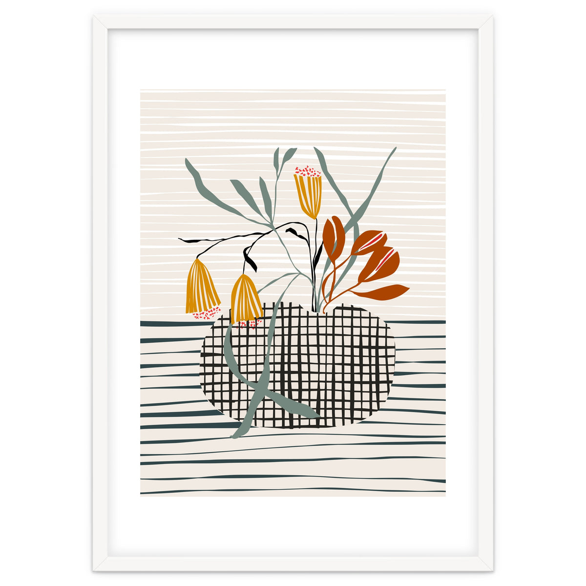 Midcentury vase light