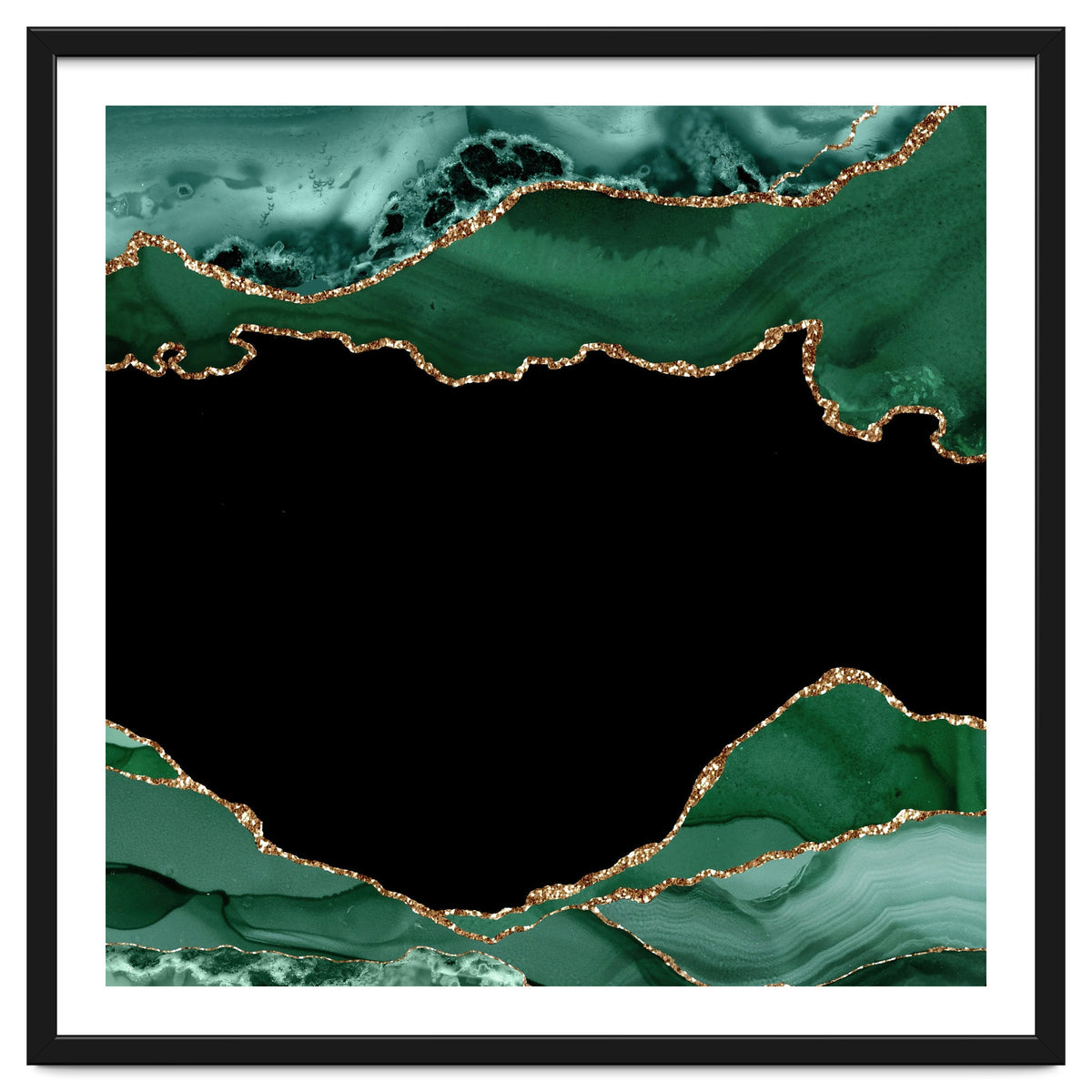 Emerald & Gold Agate Texture 03