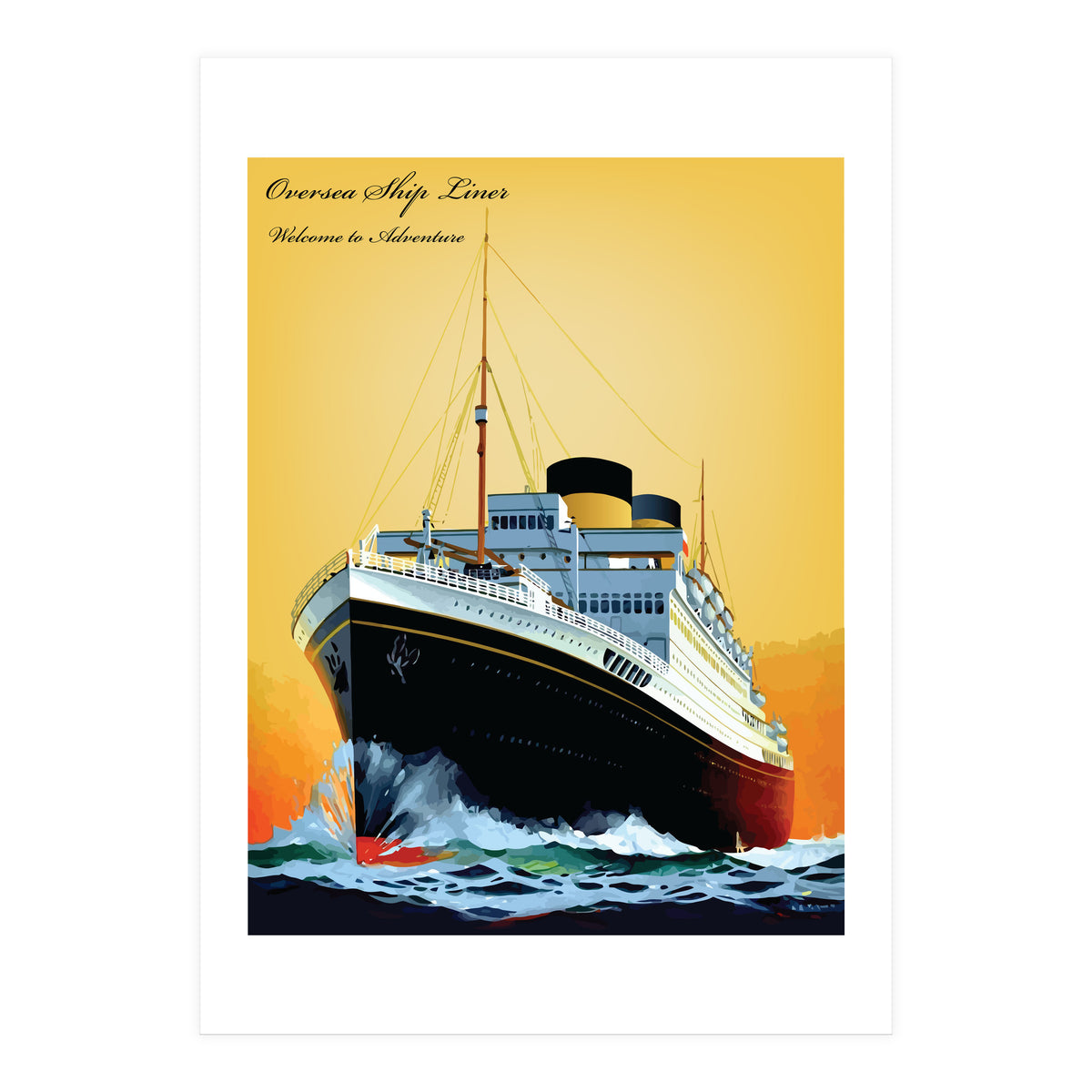 Oversea Steamship Liner (Print Only)