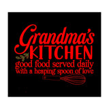 Grandmas Kitchen Good Food Served Daily With A Heaping Spoon Of Love (Print Only) thumbnail