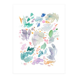 Abstract Watercolor Summer Flowers II (Print Only) thumbnail