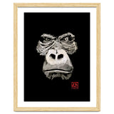 Angry Gorilla White In Black thumbnail
