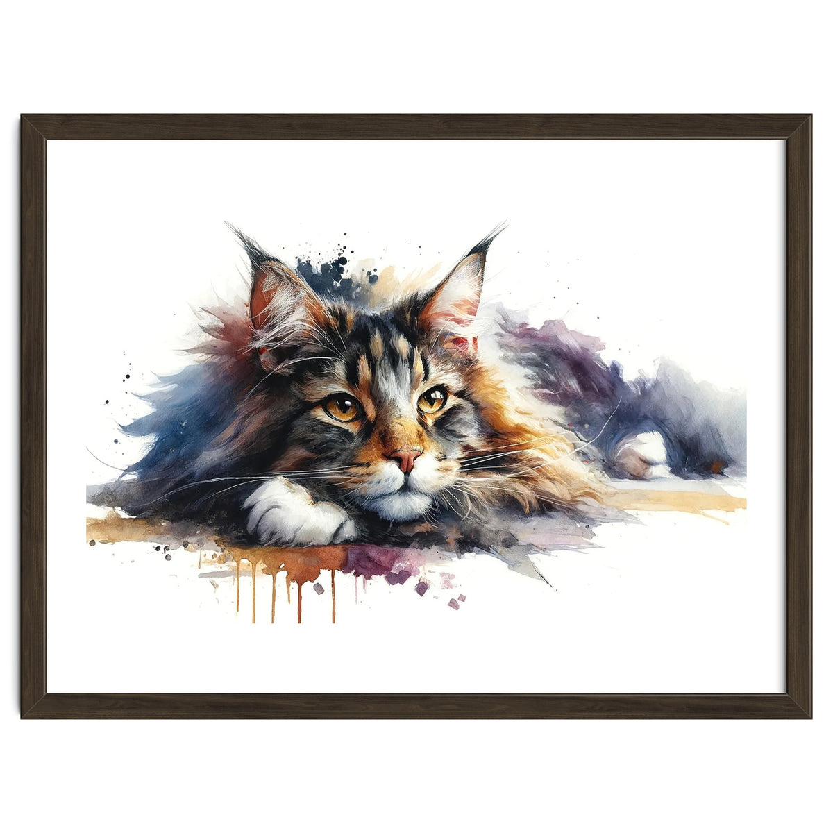 Maine Coon Resting Portrait