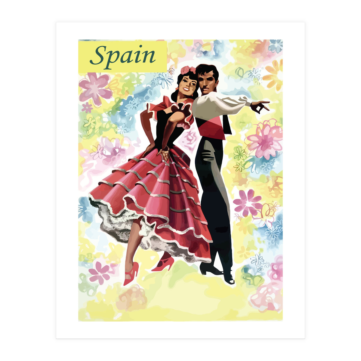 Spain, Dancing Couple (Print Only)