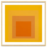 JOSEF ALBERS - HOMAGE TO THE SQUARE YELLOW ORANGE 2. HIGH RESOLUTION thumbnail