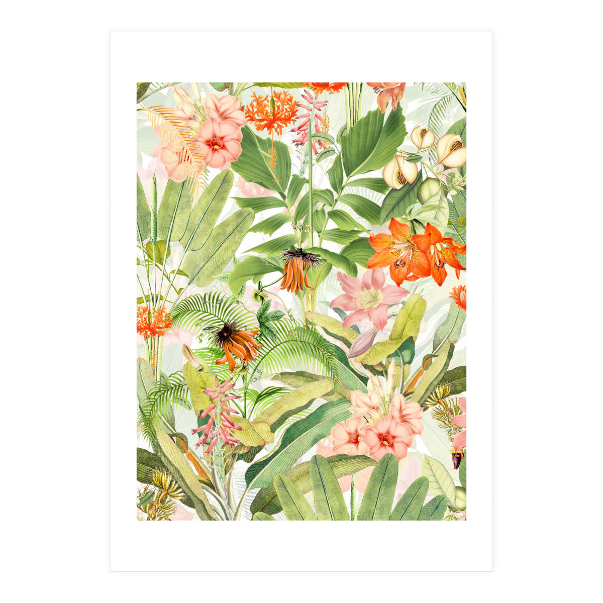Luxurious Botanical Flower Jungle (Print Only)