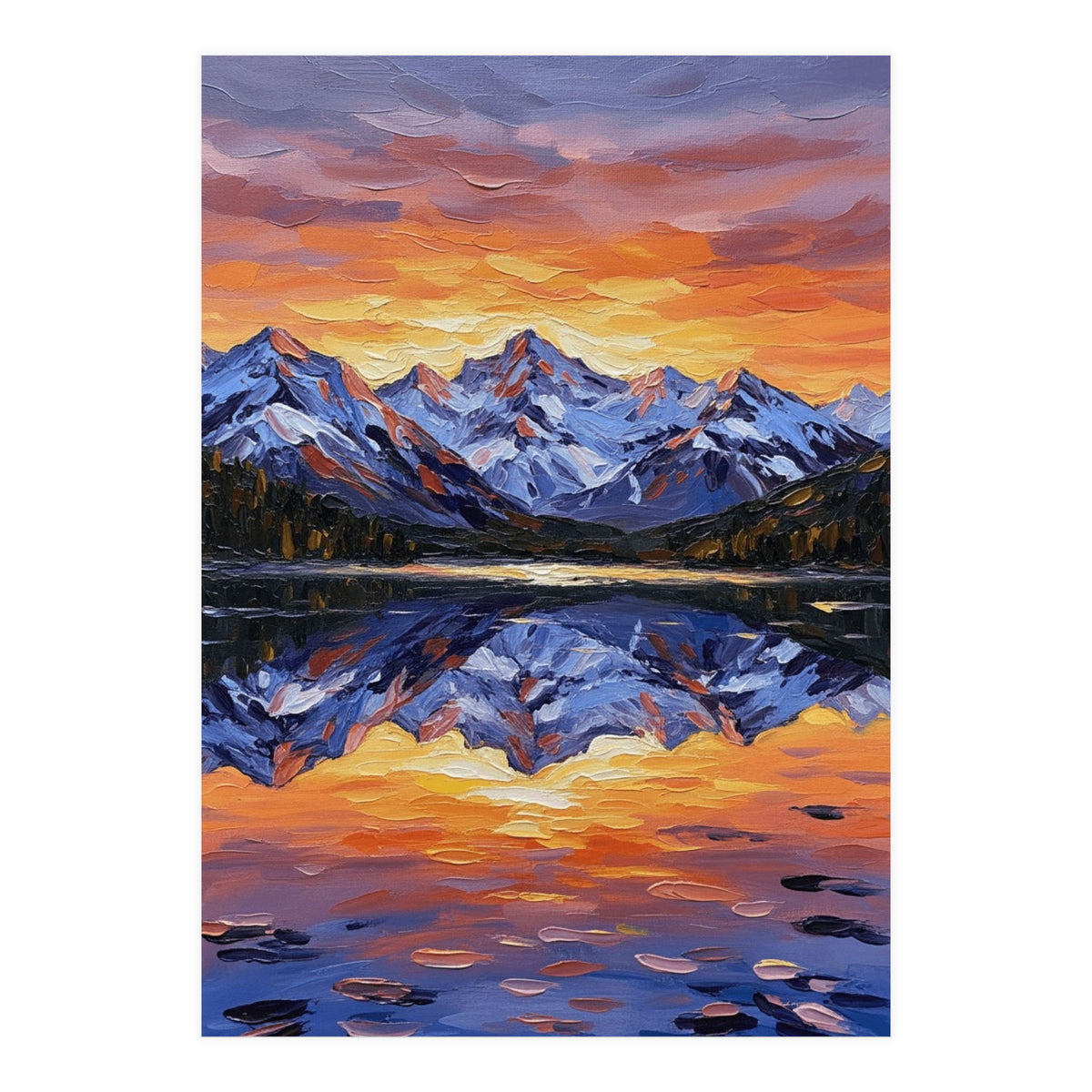 Alpenglow Reflections (Print Only)