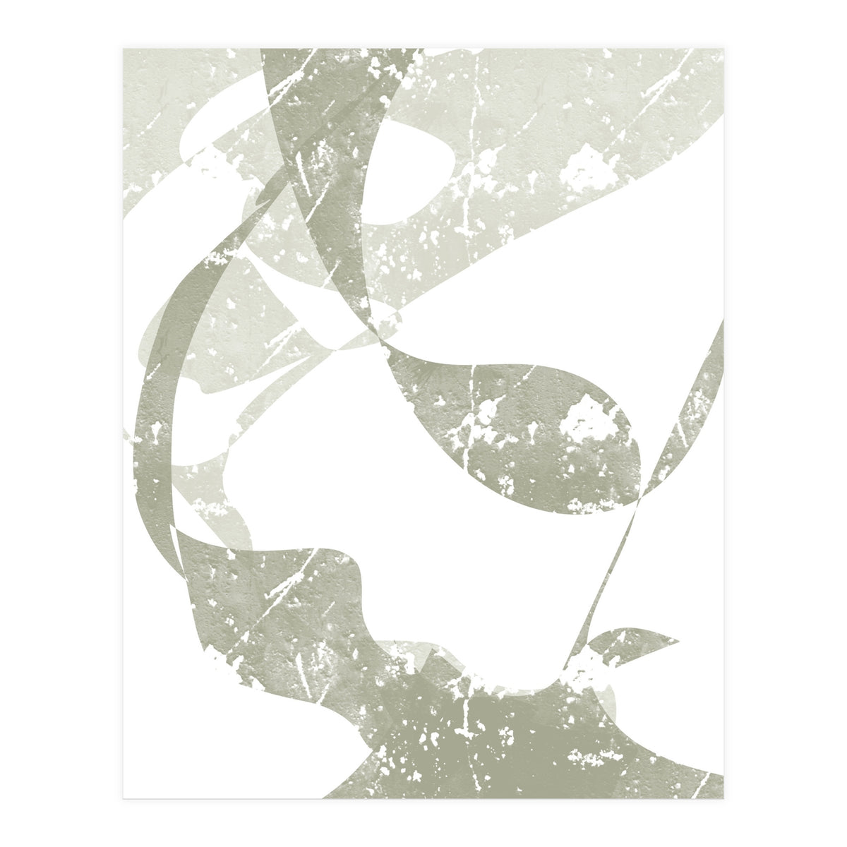 Sage Abstract Scratch (Print Only)