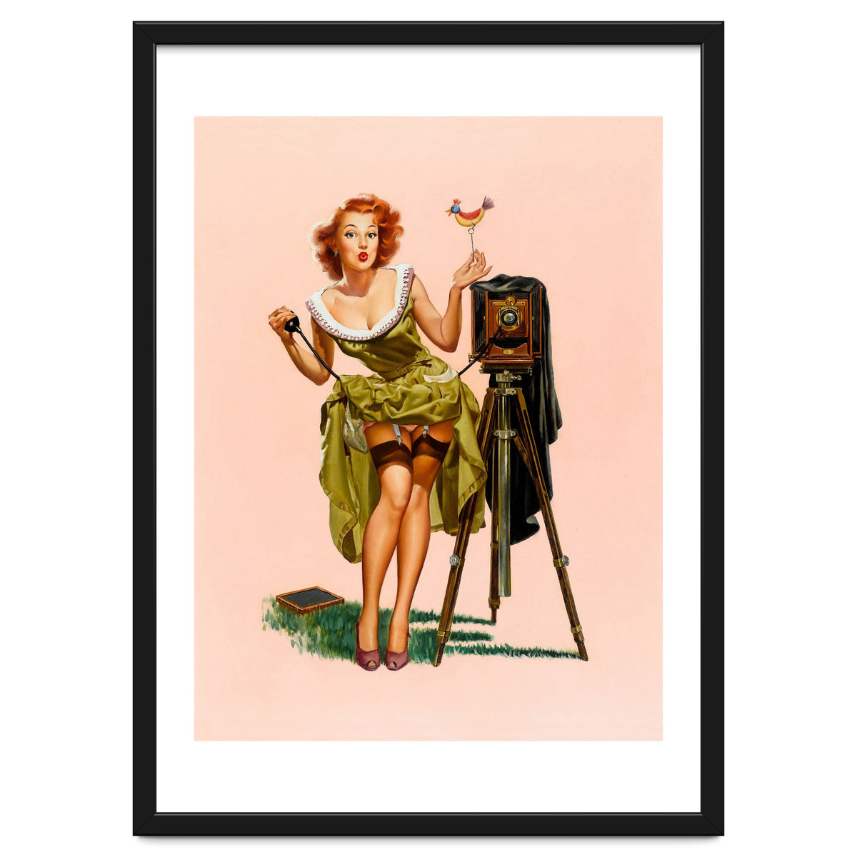 Sexy Pinup Woman On Photo Session