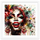 Brazilian Carnival Watercolor Portrait thumbnail